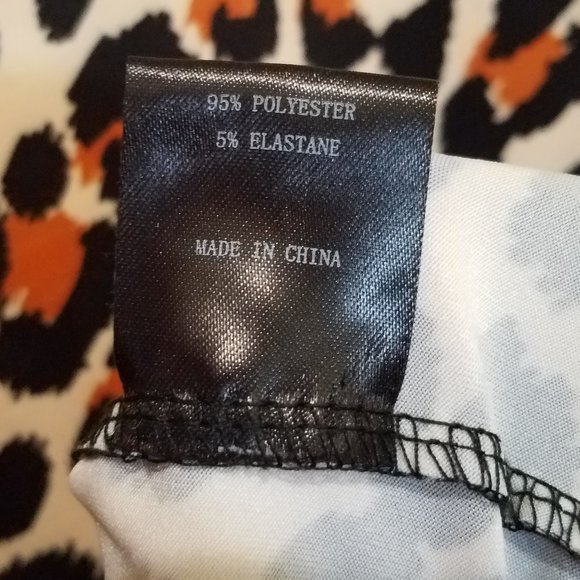 blouse sleeveless animal print leopard brown black - Picture 5 of 5